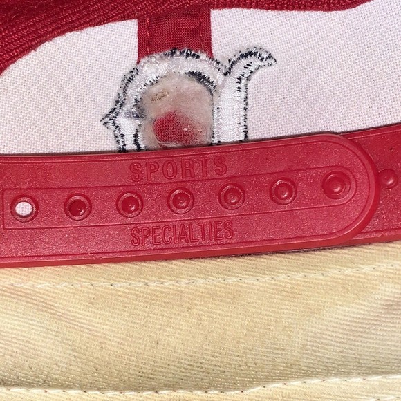 Vintage Boston Red Sox Sports Specialties Plain Logo Snapback Hat 90s Rare MLB - Picture 4 of 7